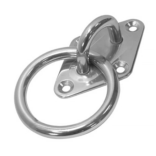 Diamond Ring Deck Plate - Stainless Steel